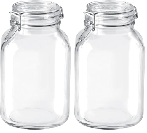 Bormioli Fido Vaso, 3000 ml (Confezione da 2)