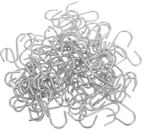 Hemobllo 100piezas Ganchos Forma De s Ganchos Forma De s De Hierro Galvanizado Para Organizar Utensilios De Cocina Colgadores Para Artículos Del Hogar Soluciones De Almacenamiento Para