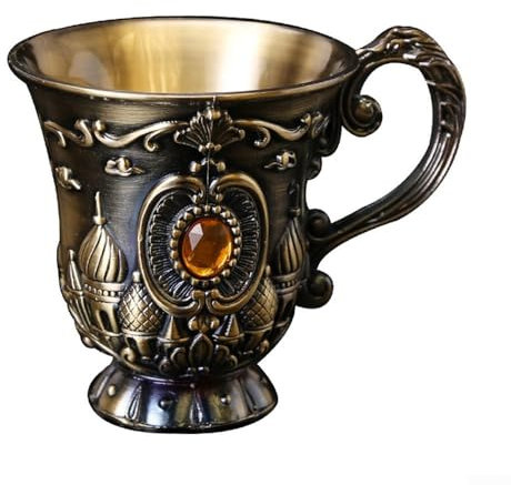 Copa de vino de aleación de estilo europeo con encanto para los amantes del vino y del licor