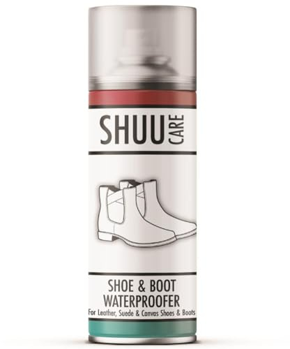 MURIEL BARGAINS Premium Shoe & Boot Care Spray – Professional Footwear Cleaner & Waterproofer Protection for Leather, Suede, Nubuck, Canvas & Fabric – Long Lasting Shoe Protection & Care