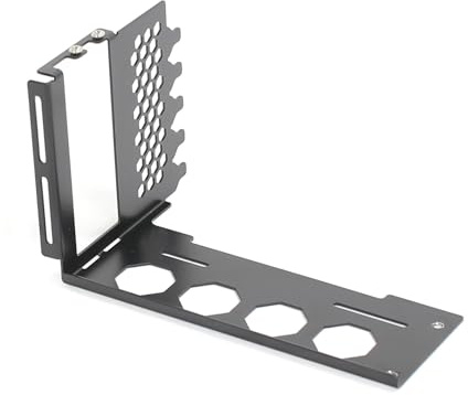 HUAJINGKEJI Support vertical pour carte graphique GPU, support convertisseur d'angle en métal pour boîtier PC, montage grand angle