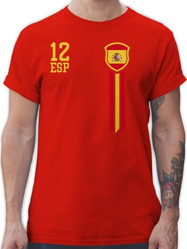 Shirtracer - T-Shirt Herren - Fußball EM - 12. Mann Spanien Fan-Shirt WM