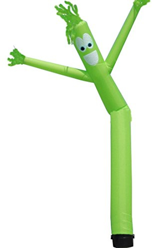 Aufblasbarer Schlauchmann Sky Puppet Dancer – lustiger, verrückter, winkender aufblasbarer Schlauchkerl für Festival-Werbung (ohne Gebläse) (Grün)