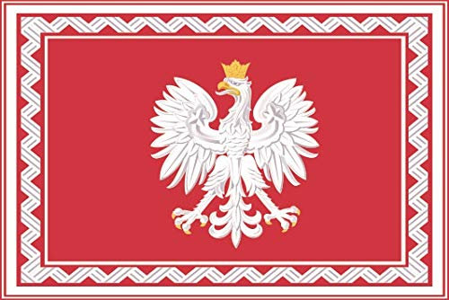 U24 Drapeau de la Pologne - Qualité supérieure - 80 x 120 cm