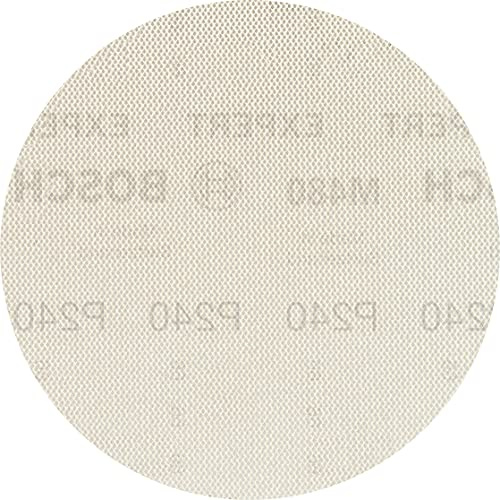 Bosch EXPERT M480 Schleifnetzscheibe, 150mm, K240, 5-tlg. | für Farbe auf Holz, Hartholz, Körnung 240, Professional Zubehör Exzenterschleifer, Schwingschleifer