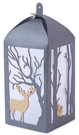 Sizzix Thinlits Stanzschablonen 7PK Woodland Laterne von Kath Breen, 665490