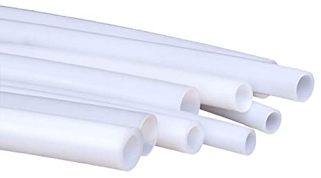 TEN-HIGH Tuyau en téflon transparent de 5 m de long - Diamètre intérieur : 4 mm - Diamètre intérieur : 6 mm - Résistant à la chaleur - Largement utilisé dans les produits chimiques, les valves et les