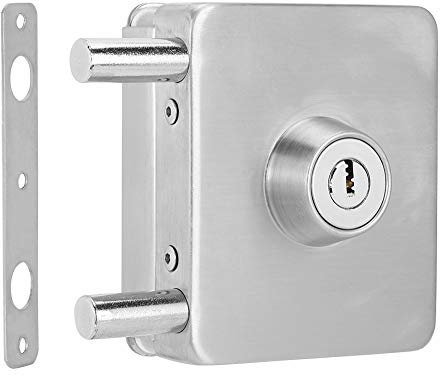 Loquet de serrure de porte, loquet de porte en verre sans perçage solide pour bureau à la maison