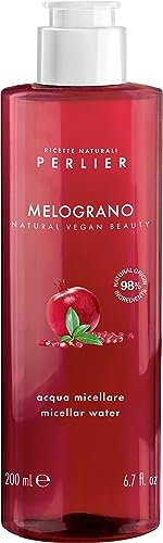 Perlier Melograno Acqua Micellare Viso/Occhi/Labbra - Formula con il 98% di ingredienti di origine naturale - 200 ml