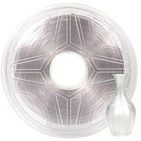 MSEURO 1,75 mm Flexibles transparentes natürliches klares TPU-Filament 1 kg 95 A Shore-Härte Verbrauchsmaterialien for 3D-Drucker Druckzubehör Lucky