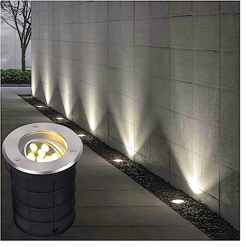 Faretti LED Esterno - Faretto Luce Da Pavimento, Faretto Da Incasso A LED Ad Angolo Regolabile AC85-265V, Faretto Da Incasso Per Esterni Impermeabile IP67, Per Illuminazione Da Giardino ( Color : Whit