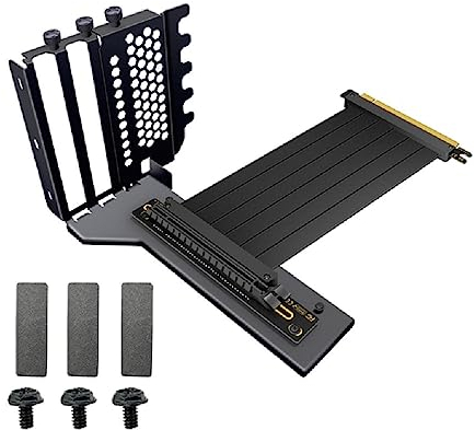 Ruarby Vertikale Grafikkarten Halterung GPU Grafikkarte VGA Unterstützung Halter Set Mit PCIe Kabel Grafikkartenhalterung