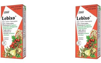Salus Lebixo - Integratore Alimentare per la regolarità cardiovascolare e della pressione arteriosa, a base di Aglio, Vischio e Biancospino - 45 Capsule (Confezione da 2)