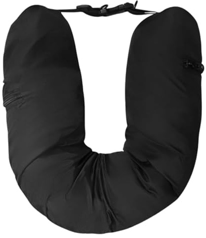 LEAQU Befüllbares Reisekissen, füllbares Nackenkissen für Reisen, Reise-Nackenkissen, gefüllt mit Kleidung, nur Reise-Kissenbezug, kein Füllstoff (Lycra)