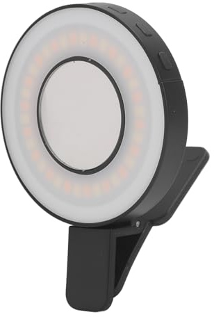 Magnetisches Selfie Licht, LED Fülllicht, Kompatibel mit IOS Phone 12 13 14 Series, 2500–9000 K Wiederaufladbares Clip Videolicht, 36 LED Fülllicht, für Selfies Fotografie