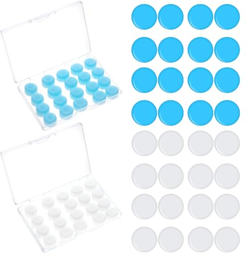 20 Paar Silikon Ohrstöpsel, Ohrstöpsel zum Schlafen, Wiederverwendbare ohrenstöpsel mit Geräuschunterdrückung für Schlafen Schwimmen Anti Schnarch Schutz, Ideal zum Konzert, Schwimmen, Duschen