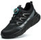 RASEARY Zapatos de Seguridad para Hombre Mujer Ligeros Zapatillas de Seguridad con Punta de Acero Zapatos de Trabajo Zapatillas Trabajo Comodo Antideslizantes，Negro 40 EU