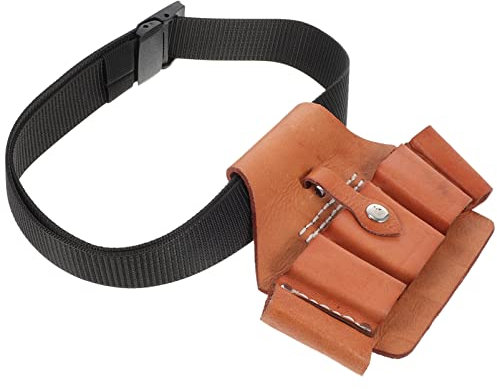 OSALADI Gürteltasche Für Werkzeug Aus Leder – Gürteltasche Für Gartengeräte Werkzeuggürtel Für Herren Verstellbare Werkzeug-hüfttasche Perfekt Zum Pflanzen Und Beschneiden