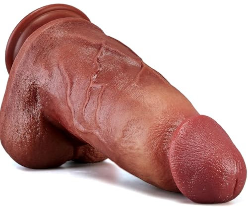 XXL Anal Dildo Dick Realistischer Klassischer Dildoschwanz für Frauen und Männer Sexspielzeug Riesig Penis Dildos mit konischer Eichel und Saugnapf 25x6.5cm sex toy