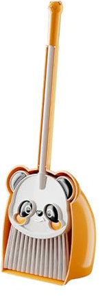 Panda Reinigungsset für Kinder mit Mini Und Dustpan für Vorschule, Gelb