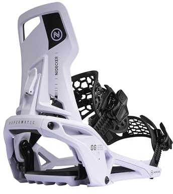 Nidecker Supermatic OG Snowboard First Universal, doble entrada, encuadernación automática, cómoda y fiable como una encuadernación regular de dos correas, cambio de juego genuino con su tecnología de