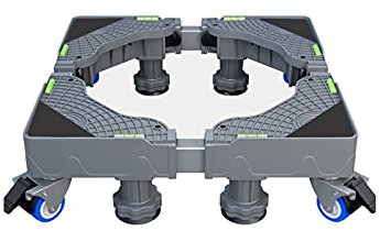 ABNNHK Waschmaschinensockel Mobiler Rollenwaschmaschinenständer Sockel Einstellbare Länge/Breite 40-68cm Sockel für Trockner Kühlschrank Möbel Kühlschrankständer Universal mit 4 Feststel