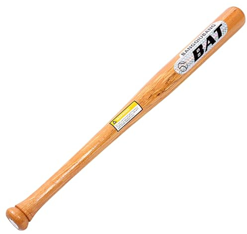 Equipo de béisbol de 21 Pulgadas, Bate de béisbol 360 掳 Matado de Madera Suave y Resistente para la Competencia de Entrenamiento