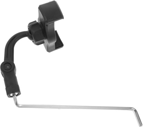FRCOLOR Saxophon Handyhalterung Altsaxophon Lyra Clip aus Leichtem Metall mit Verstellbarem Winkel Tragbarer Musiktelefonhalter für Notenständer und Musikalische Darbietungen