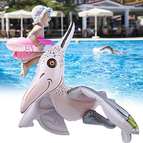 Hztyyier Children's Pool Party Inflatable Dinosaur Toys, Simulation Dinosaur Model for Imagination, PVC Material Inflatable to Improve the Ability to Think (Winged Pterodactyl flesh-colored wings
