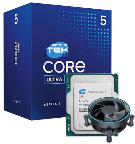 SIMPLETEK - Processeur 14-Core Série Ultra 5 - LGA 1851-14 cœurs/14 fils - Graphiques intégrés haut de gamme - Boxed avec dissipateur de chaleur inclus