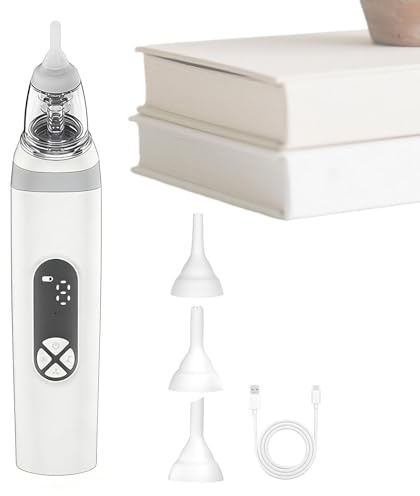 Elektrisk nässug - 3-nivåer tvättbar tyst | 400MA Strong Suction Nasal Aspirator Sucker Grooming 18,5x5x3,5cm för pojkar Flickor Barn Älskare Familjer Vänner