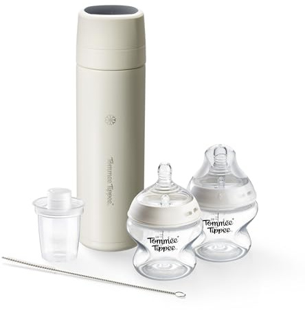 Tommee Tippee PrepGo Portable Formula Feed Maker | Antibacterial Water Filter Removes Bacteria and Impurities, Feed in 2 Minutes, Ideal for Travel and Night Feeds