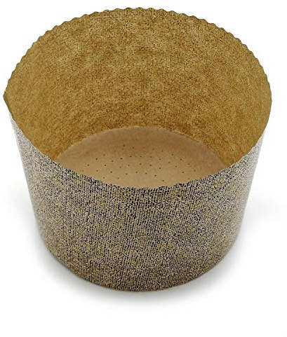 Erre4m Backform für Panettone aus Papier, Farbe Braun, erhältlich in 4 Größen, 10 Stück (100 g)