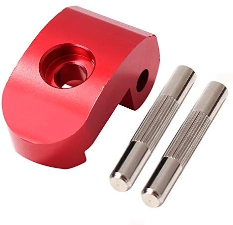 ANSENI® Spik förstärkt stängning flik, fällkrok reservdelar Xiaomi Sparkcykel, inklusive 2 stift, kompatibel för Xiaomi M365 1S scooter Essential, Pro och Pro2 (röd)