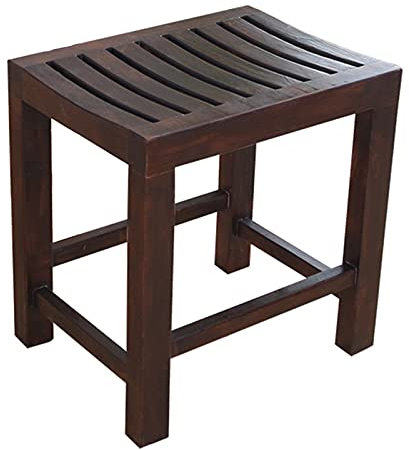 XFSHKJS Duschhocker für Innendusche, Eckbadewanne Duschsitz Großer wasserdichter Badhocker für Innen-Außenterrasse Gartenhof, 42 × 28 × 35 cm