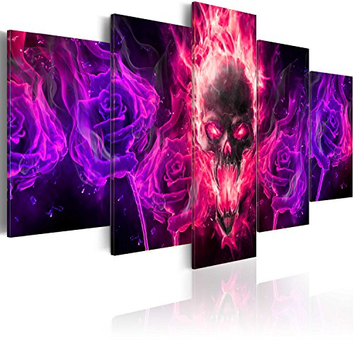 B&D XXL - Akustikbild 225x112 cm Bilder mit Akustikschaumstoff Hochleistungsschallabsorber Schallschutz Leinwandbild XXL 5 tlg Wandbild a-A-0108-b-p