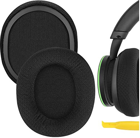 Geekria Komfort-Ersatz-Ohrpolster aus Netzstoff für Microsoft Xbox Wireless/Stereo-Headset, 20. Jahrestag, Special Edition-Kopfhörer, Ohrpolster, Reparaturteile (schwarz)