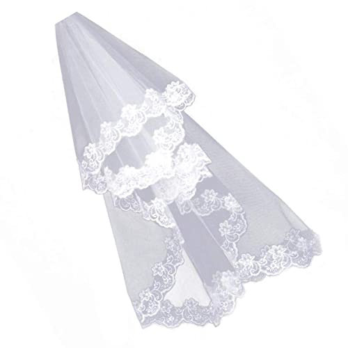 Brauthaar Veil Generisches 3m Lange Single layer spitze rand vintage kathedrale Hochzeit Brautschleier Hochzeit Dekorationen Supplies elfenbein