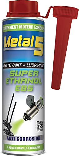 Nettoyant Lubrifiant Super Ethanol E85 – 300 ml – Metal 5 - Il Nettoie complètement le Système d’injection – les Soupapes & Injecteurs