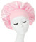 Hair Bonnet for Sleeping, Wide Elastic Band Satin Bonnet Silk Bonnet Shower Cap for Women Girls Makeup Hair Care Elastic Hat Soft Sleep Cap Satin Head Cover for Night Sleep Curly Hair Protection