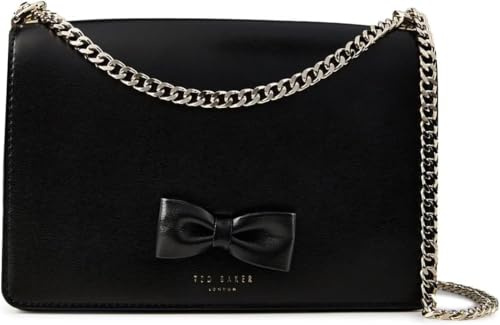 Ted Baker Baeleen Bow Detail Leather Crossbody Bag, Black