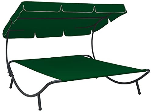 TEKEET Home Furniture Outdoor Lounge Bett mit Himmel Grün
