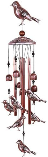 GerRit Carillon éolien Carillon à Vent Suspendu, décoration extérieure Vintage Suspendue pour Le Jardin (Couleur : D, Size : 59cm)