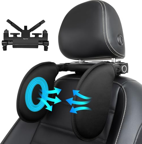 Aipwerer Kopfstütze Auto Kinder, Gedächtnisschaum, Einziehbar Abnehmbar
