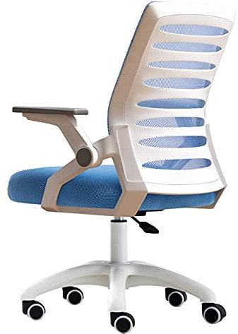 Ergonomischer Schreibtischstuhl, Home-Office-Stuhl – Rollbare, drehbare Armlehne, verstellbare, mittelhohe Rückenlehne, Arbeitsstuhl – Baumwollsitz – Executive Drafting Gaming (#1) Beauty Comes