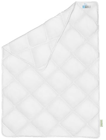Koru Kids®️ Kinderbettdecke 100x135 – mit 95° waschbar – extra Hygiene für Ihr Baby Kind – allergikergeeignet - Baby Bettdecke 100 x 135 – Ganzjahresdecke - Oeko-TEX – Kinderdecke – weiß