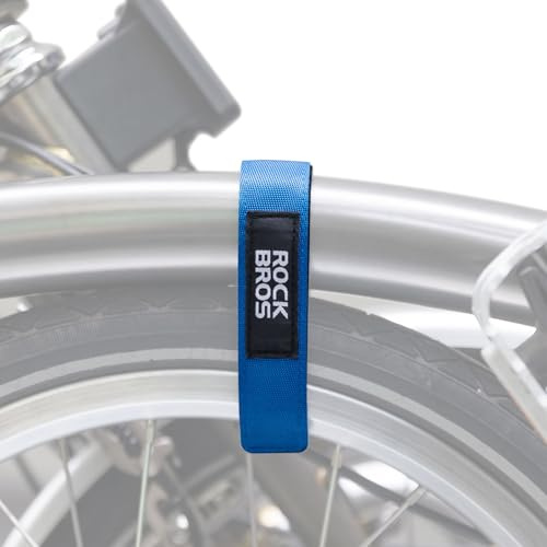 ROCKBROS Spanngurte für Fahrradträger Fahrradträger Gurte für Brompton Fahrrad, Klettband Haltegurt Universell Hosenband mit Klettverschluss zur Befestigung des Fahrradrahmens