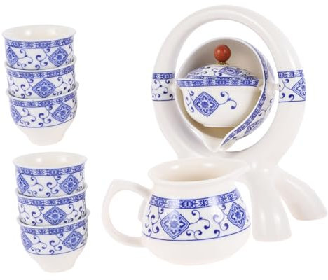 BESTOYARD Tetera Giratoria De Cerámica Semiautomática Decorativa y Resistente Para Casa y Restaurante
