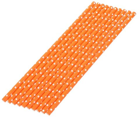 Healvian 100pcs Versatile Paper Straws Drinking Straws for Decor Smoothies Party Supplies