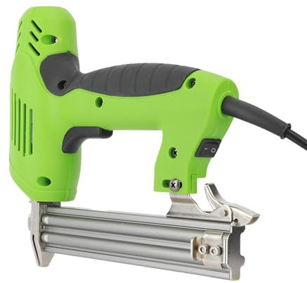 Warkul Pistola grapadora eléctrica, 1800 W, resistente, verde, estilo moderno, ideal para tapicería, madera y proyectos de bricolaje